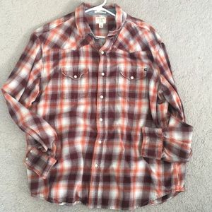 Lucky Brand snap button XL flannel shirt